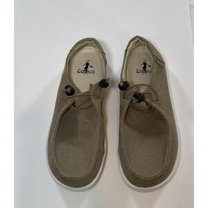 Corkys Size 9 kayak women's tan canvas slip ones EUC